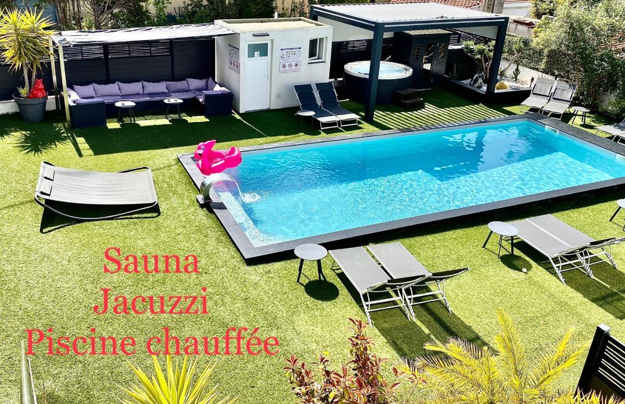 Hotel Eden Cassis - Centre-Ville- Piscine Chauffee, Jacuzzi Et Sauna - Parking Prive Bagian luar foto
